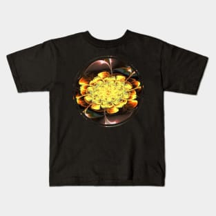 Yellow water Lily Kids T-Shirt